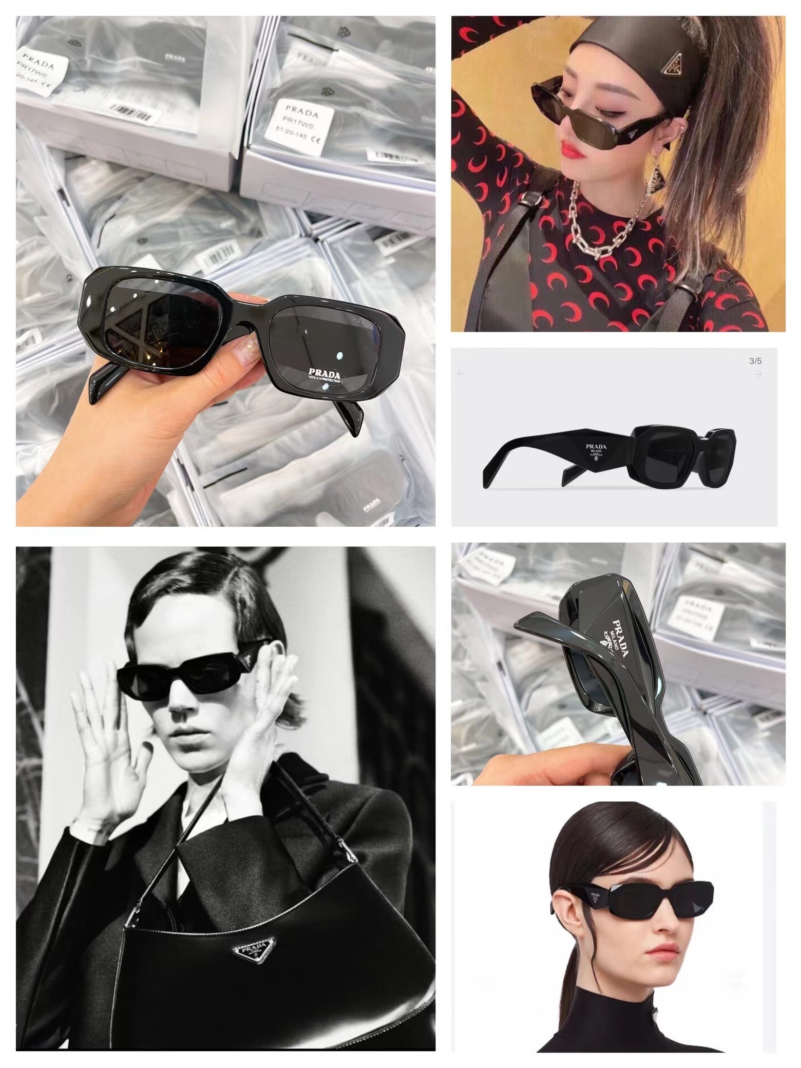 unisex prad sunglass 8679 without box
