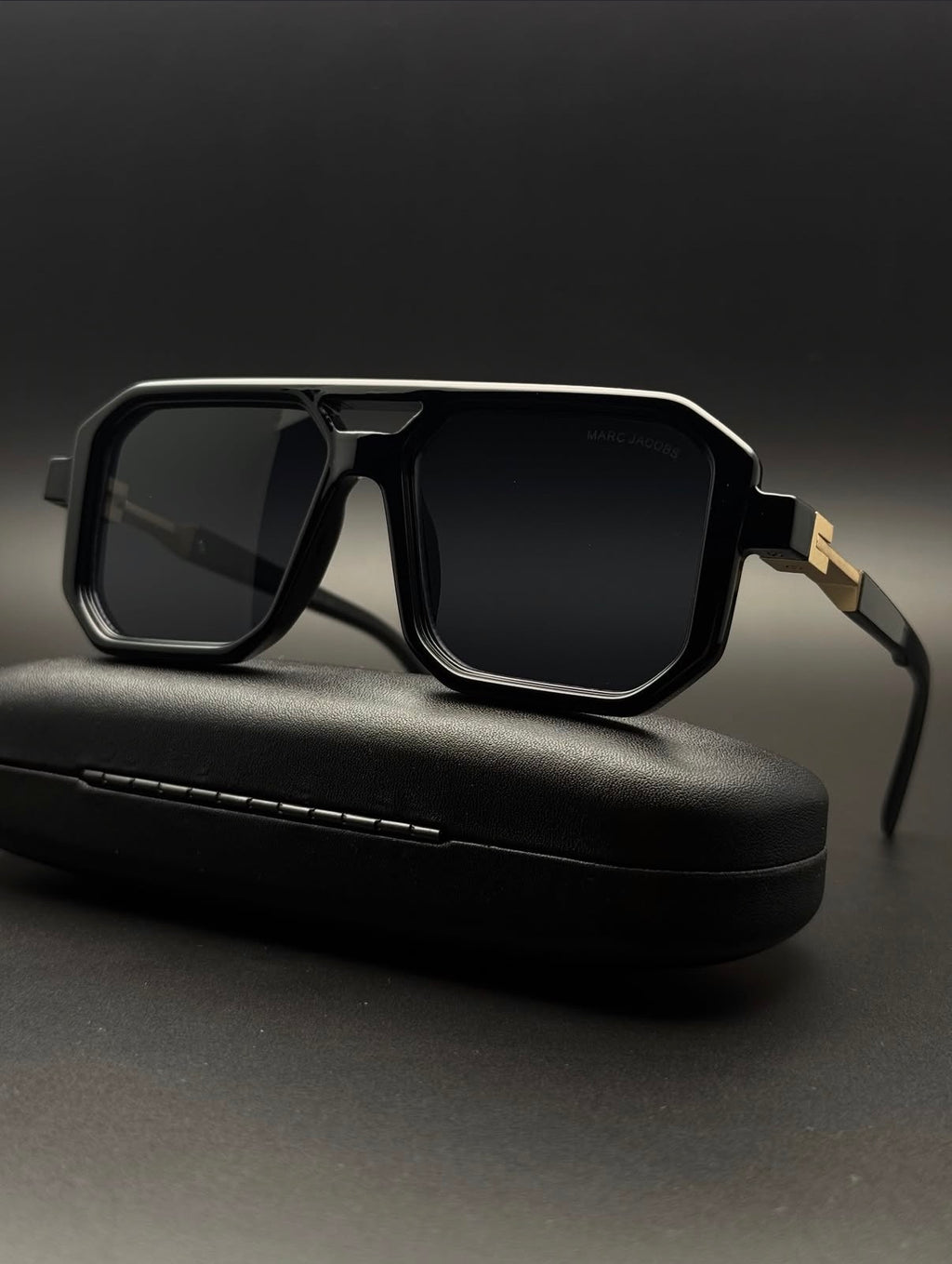 MJ black matt stylish sunglasses without box